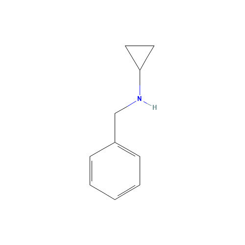 N-BENZYLCYCLOPROPYLAMINE (CAS: 13324-66-8) - Chemical Structure and Molecular Formula 