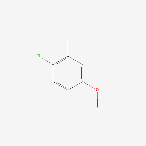 4-CHLORO-3-METHYLANISOLE (CAS: 13334-71-9) - Chemical Structure and Molecular Formula 