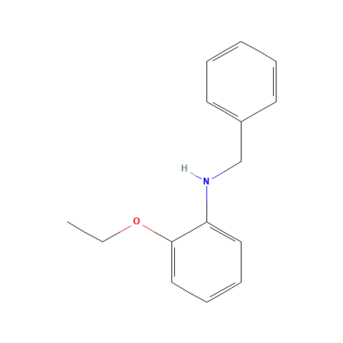 N-BENZYL-O-PHENETIDINE (CAS: 13371-95-4) - Chemical Structure and Molecular Formula 