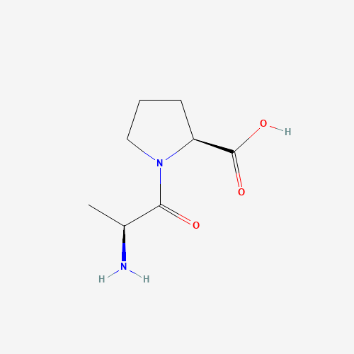 L-Alanyl-L-proline (CAS: 13485-59-1) - Chemical Structure and Molecular Formula 
