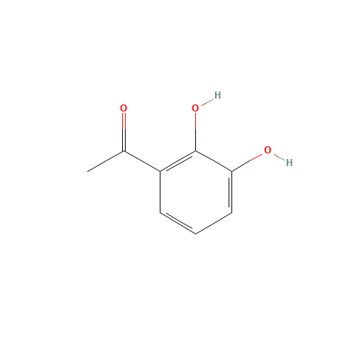 2',3'-DIHYDROXYACETOPHENONE (CAS: 13494-10-5) - Chemical Structure and Molecular Formula 