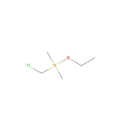CHLOROMETHYLDIMETHYLETHOXYSILANE (CAS: 13508-53-7) - Chemical Structure and Molecular Formula 