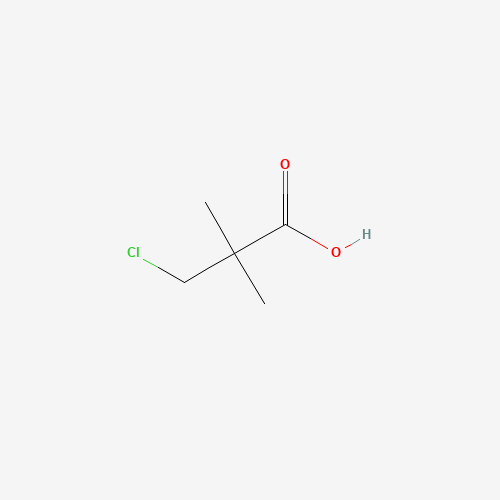 3-CHLORO-2,2-DIMETHYLPROPIONIC ACID (CAS: 13511-38-1) - Chemical Structure and Molecular Formula 