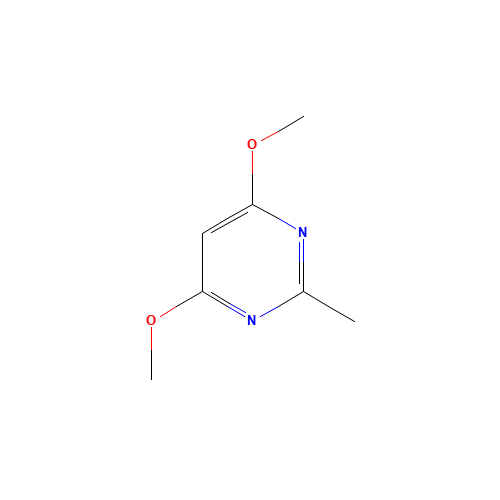 4,6-Dimethoxy-2-methylpyrimidine (CAS: 13566-48-8) - Chemical Structure and Molecular Formula 