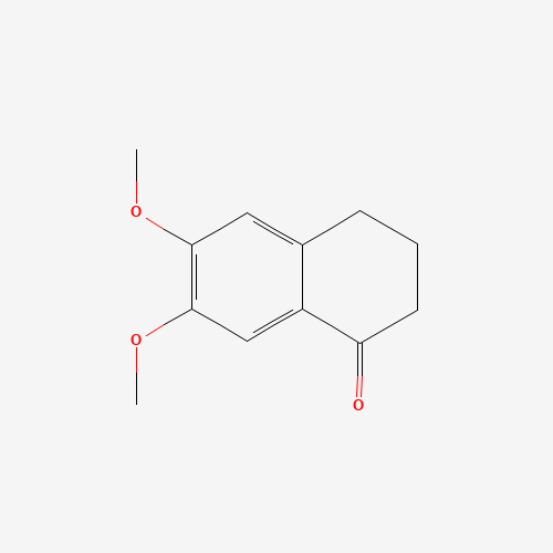 6,7-Dimethoxy-1-tetralone (CAS: 13575-75-2) - Chemical Structure and Molecular Formula 