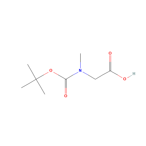 BOC-SAR-OH (CAS: 13734-36-6) - Chemical Structure and Molecular Formula 