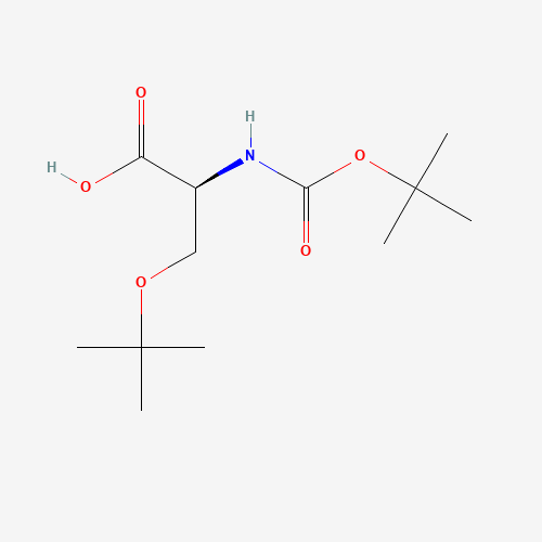 Boc-Hser(Bzl)-OH (CAS: 13734-38-8) - Chemical Structure and Molecular Formula 
