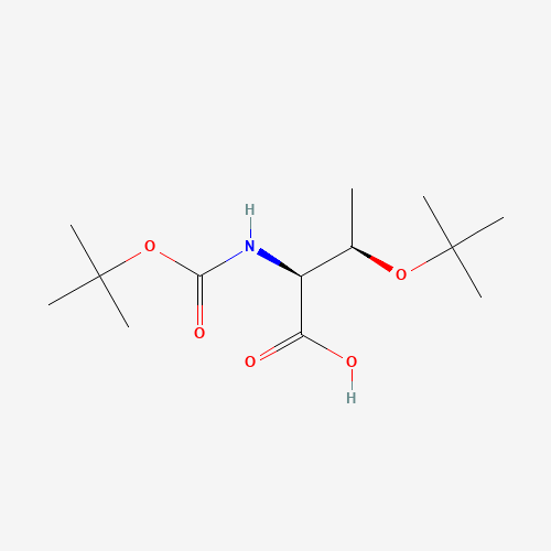 Boc-O-tert-butyl-L-threonine (CAS: 13734-40-2) - Chemical Structure and Molecular Formula 