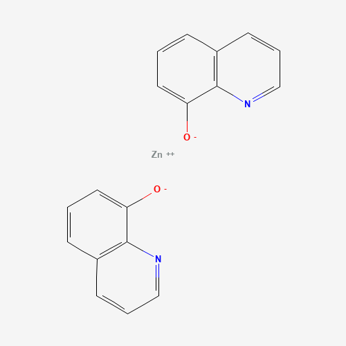Bis(8-quinolinolato) zinc (CAS: 13978-85-3) - Chemical Structure and Molecular Formula 