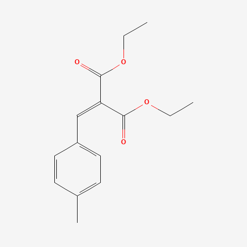 DIETHYL 2-[(4-METHYLPHENYL)METHYLENEMALONATE] (CAS: 14111-33-2) - Chemical Structure and Molecular Formula 