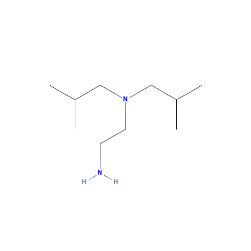 N,N-DIISOBUTYLETHYLENEDIAMINE (CAS: 14156-98-0) - Chemical Structure and Molecular Formula 