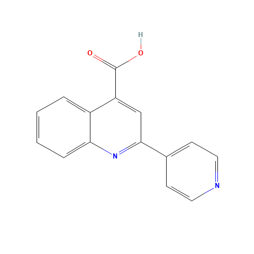 2-(4-Pyridinyl)-4-quinolinecarboxylic acid (CAS: 14228-23-0) - Chemical Structure and Molecular Formula 