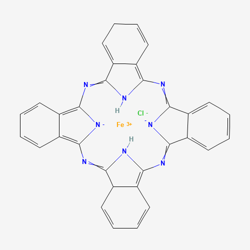 IRON(III) PHTHALOCYANINE CHLORIDE chemical structure IRON(III) PHTHALOCYANINE CHLORIDE (CAS: 14285-56-4) - Chemical Structure and Molecular Formula