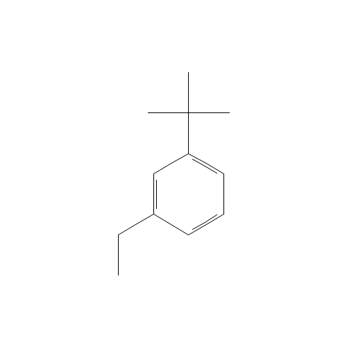 1-TERT-BUTYL-3-ETHYLBENZENE (CAS: 14411-56-4) - Chemical Structure and Molecular Formula 