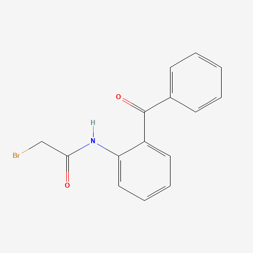 N-(2-Benzoylphenyl)-2-bromoacetamide chemical structure N-(2-Benzoylphenyl)-2-bromoacetamide (CAS: 14439-71-5) - Chemical Structure and Molecular Formula