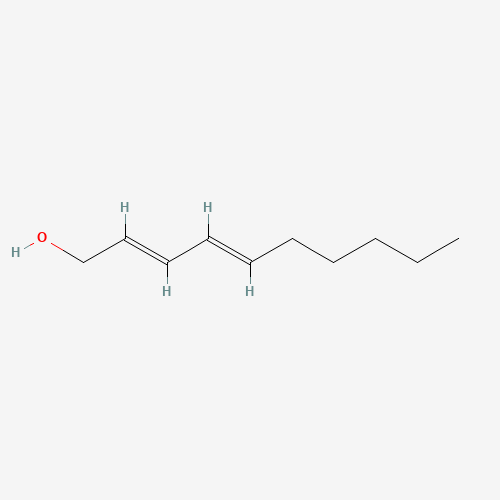 2,4-DECADIEN-1-OL (CAS: 14507-02-9) - Chemical Structure and Molecular Formula 