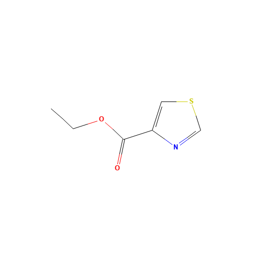 ETHYL THIAZOLE-4-CARBOXYLATE (CAS: 14527-43-6) - Chemical Structure and Molecular Formula 