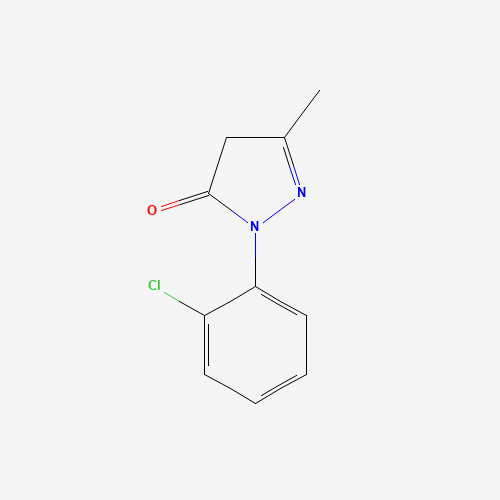 1-(2-Chlorophenyl)-3-methyl-2-pyrazolin-5-one (CAS: 14580-22-4) - Chemical Structure and Molecular Formula 