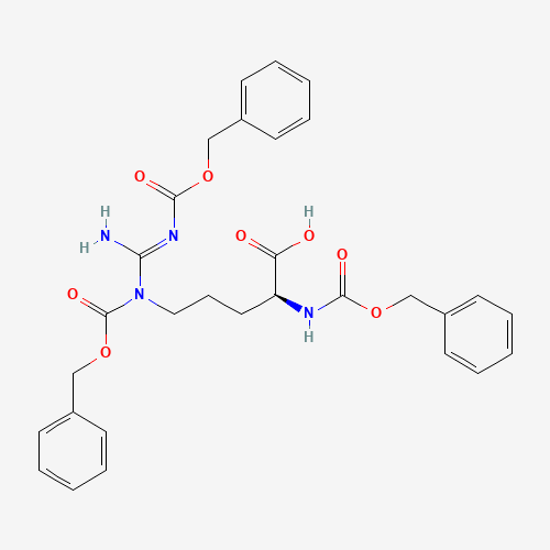 Z-ARG(Z)2-OH (CAS: 14611-34-8) - Chemical Structure and Molecular Formula 
