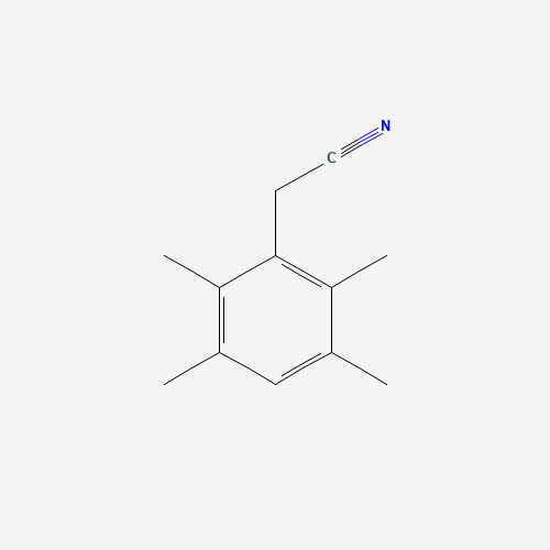2,3,5,6-TETRAMETHYLPHENYLACETONITRILE (CAS: 14611-44-0) - Chemical Structure and Molecular Formula 