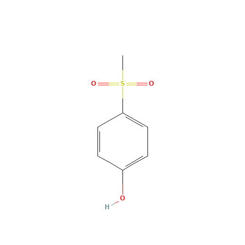 4-Methylsulfonylphenol (CAS: 14763-60-1) - Chemical Structure and Molecular Formula 