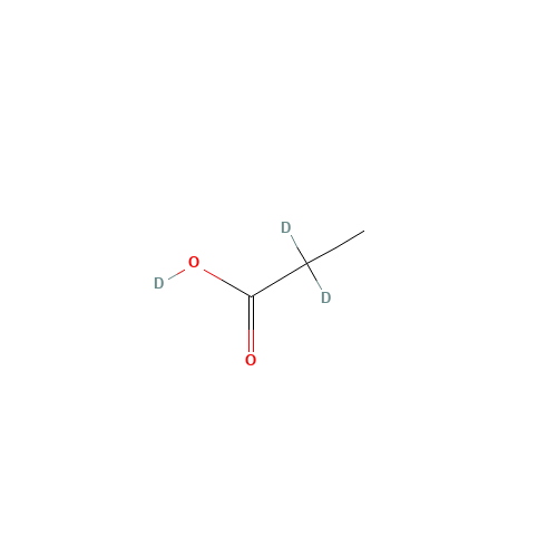 PROPIONIC-2,2-D2 ACID (CAS: 14770-51-5) - Chemical Structure and Molecular Formula 