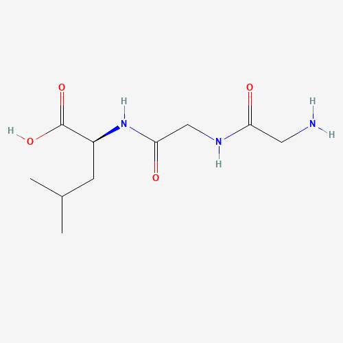 Glycylglycyl-L-leucine (CAS: 14857-82-0) - Chemical Structure and Molecular Formula 