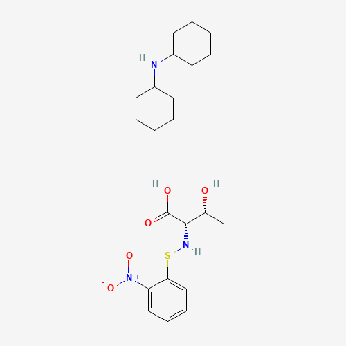 N-O-NITROPHENYLSULFENYL-L-THREONINE DI(CYCLOHEXYL)AMMONIUM SALT (CAS: 14921-33-6) - Chemical Structure and Molecular Formula 