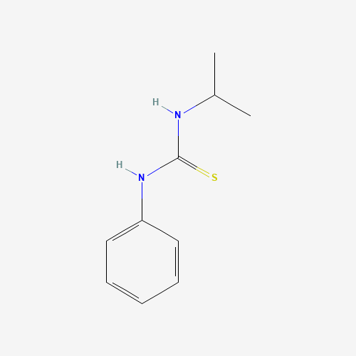 1-ISO-PROPYL-3-PHENYL-2-THIOUREA (CAS: 15093-36-4) - Chemical Structure and Molecular Formula 