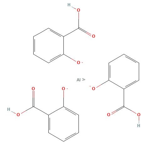 ALUMINUM SALICYLATE (CAS: 15479-57-9) - Chemical Structure and Molecular Formula 