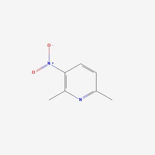 2,6-Dimethyl-3-nitropyridine (CAS: 15513-52-7) - Chemical Structure and Molecular Formula 