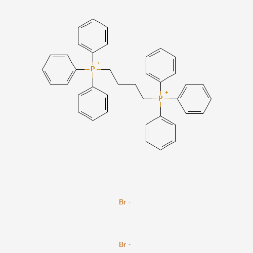 TETRAMETHYLENEBIS(TRIPHENYLPHOSPHONIUM BROMIDE) (CAS: 15546-42-6) - Chemical Structure and Molecular Formula 