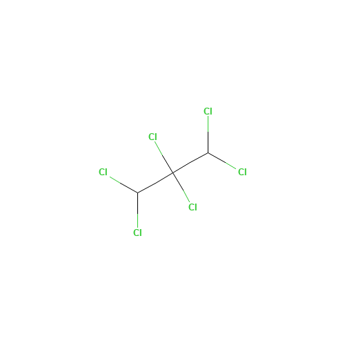 1,1,2,2,3,3-HEXACHLOROPROPANE (CAS: 15600-01-8) - Chemical Structure and Molecular Formula 