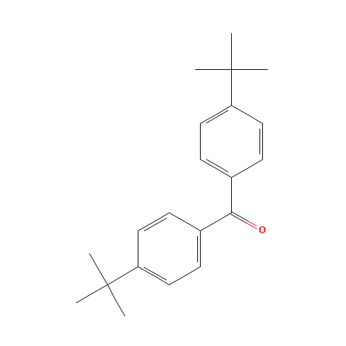 4,4'-DI-TERT-BUTYLBENZOPHENONE (CAS: 15796-82-4) - Chemical Structure and Molecular Formula 