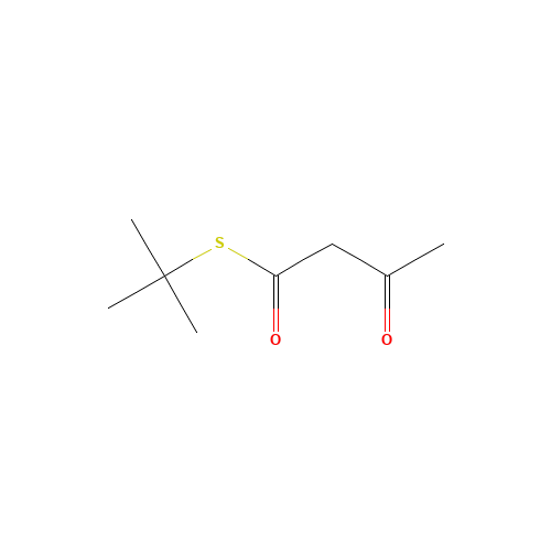 S-TERT-BUTYL ACETOTHIOACETATE (CAS: 15925-47-0) - Chemical Structure and Molecular Formula 