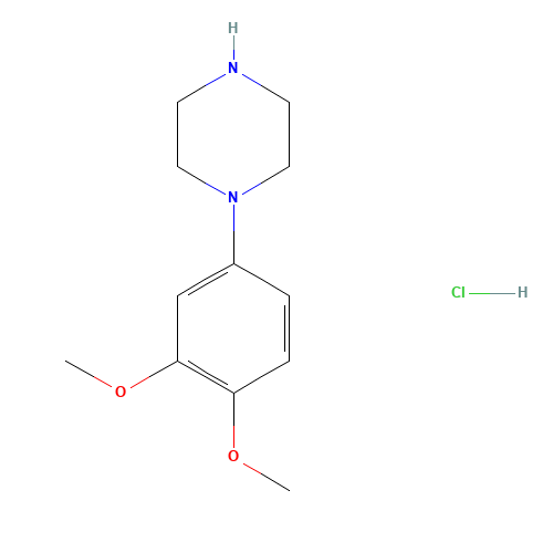 1-(3,4-DIMETHOXYPHENYL)PIPERAZINE HYDROCHLORIDE (CAS: 16015-72-8) - Related Chemical Product