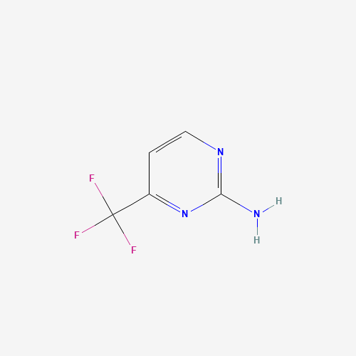 2-Amino-4-(trifluoromethyl)pyrimidine (CAS: 16075-42-6) - Chemical Structure and Molecular Formula 