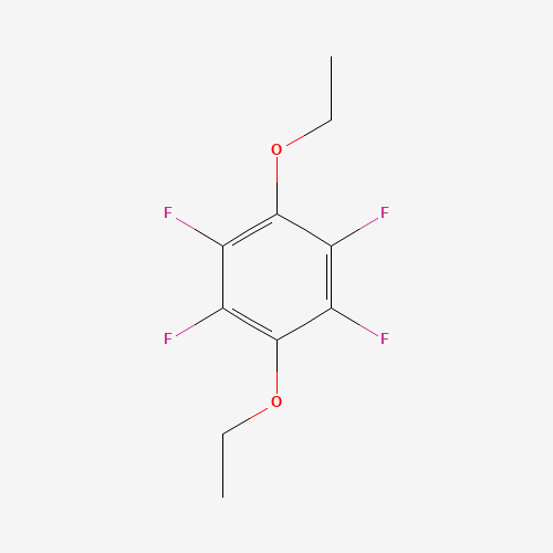 1,4-BIS(ETHOXY)TETRAFLUOROBENZENE (CAS: 16251-00-6) - Chemical Structure and Molecular Formula 