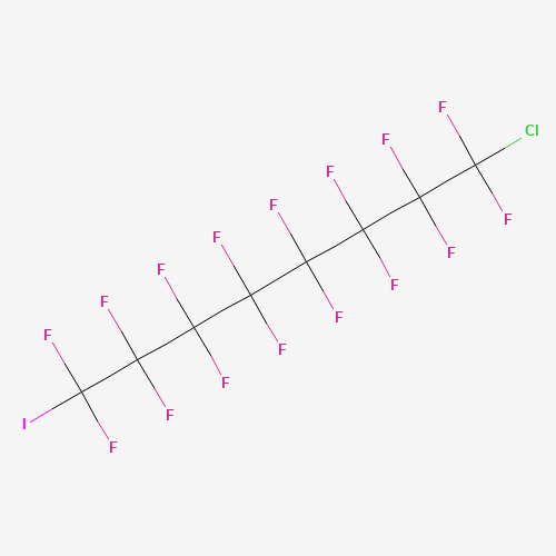 1-CHLORO-8-IODOPERFLUOROOCTANE (CAS: 16486-98-9) - Chemical Structure and Molecular Formula 