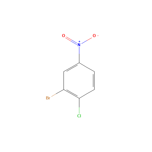 3-BROMO-4-CHLORONITROBENZENE (CAS: 16588-26-4) - Chemical Structure and Molecular Formula 
