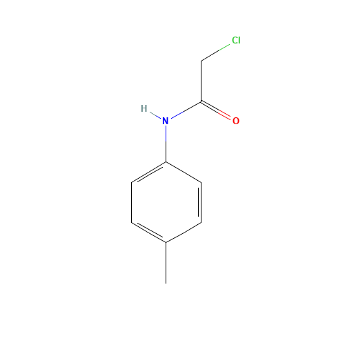 2-CHLORO-N-(4-METHYLPHENYL)ACETAMIDE (CAS: 16634-82-5) - Chemical Structure and Molecular Formula 