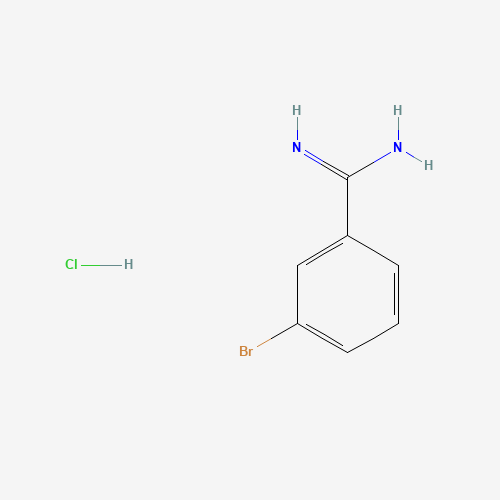 3-Bromobenzamidine hydrochloride chemical structure 3-Bromobenzamidine hydrochloride (CAS: 16796-52-4) - Chemical Structure and Molecular Formula