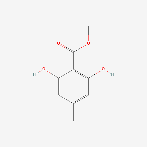 METHYL 2,6-DIHYDROXY-4-METHYLBENZOATE (CAS: 16846-10-9) - Chemical Structure and Molecular Formula 