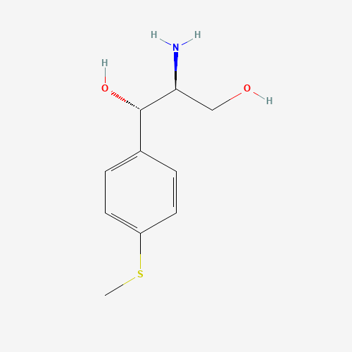 (1S,2S)-(+)-2-AMINO-1-[4-(METHYLTHIO)PHENYL]-1,3-PROPANEDIOL (CAS: 16854-32-3) - Chemical Structure and Molecular Formula 
