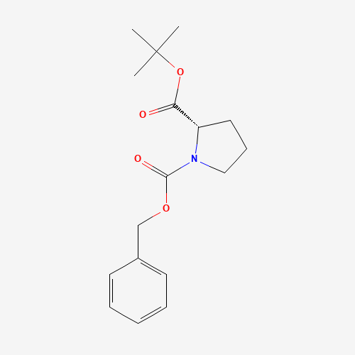 N-CBZ-L-PROLINE TERT-BUTYL ESTER (CAS: 16881-39-3) - Chemical Structure and Molecular Formula 