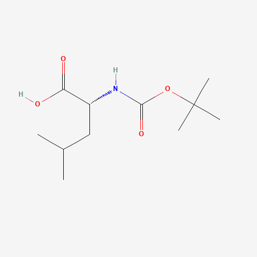 BOC-D-Leucine monohydrate (CAS: 16937-99-8) - Chemical Structure and Molecular Formula 