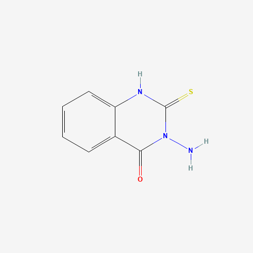 3-AMINO-2-MERCAPTO-3H-QUINAZOLIN-4-ONE (CAS: 16951-33-0) - Chemical Structure and Molecular Formula 
