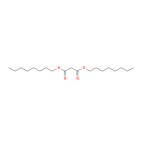 DIOCTYL MALONATE (CAS: 16958-88-6) - Chemical Structure and Molecular Formula 