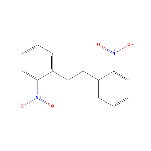 2,2'-DINITRODIBENZYL (CAS: 16968-19-7) - Chemical Structure and Molecular Formula 