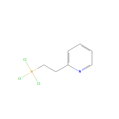 2-[2-(TRICHLOROSILYL)ETHYL]PYRIDINE (CAS: 17082-69-8) - Chemical Structure and Molecular Formula 